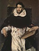 El Greco Fray Hortensio Felix Paravicino y Arteaga oil on canvas
